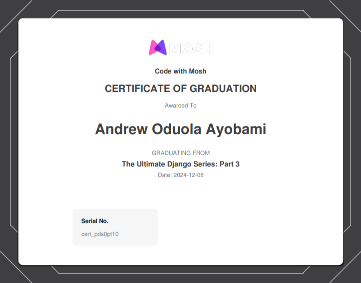 The Ultimate Django Series: Part 3